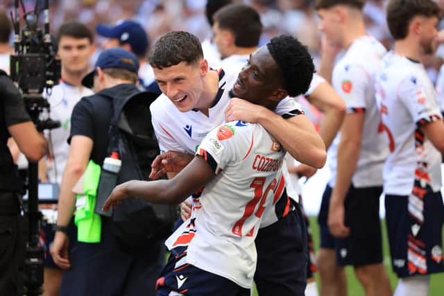 Amario Cozier-Duberry helped Bolton Wanderers seal promtion via the League One play-offs.