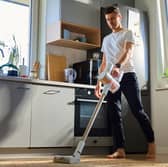 Shark's PowerDetect Cordless Pet Vacuum Cleaner automatically adjusts its cleaning performance as you move around your home