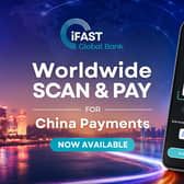 iFAST Global Bank has expanded its Worldwide Scan & Pay service to support cross-border QR payments in China through Alipay+.