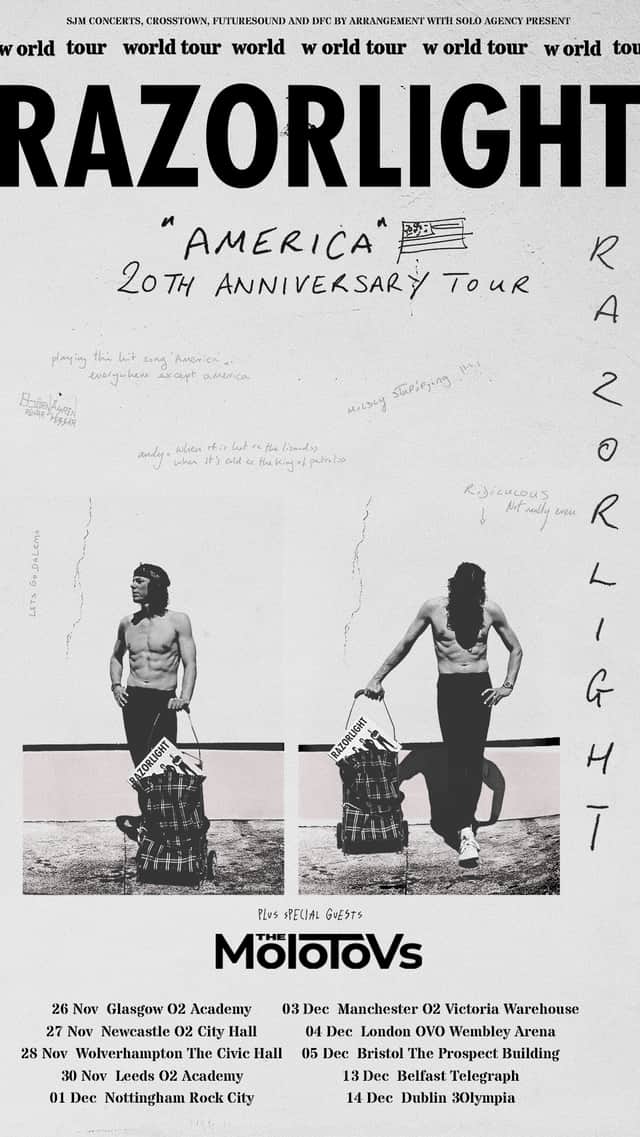 Razorlight bringing their 20th anniversary 'America' tour to O2 Academy Leeds