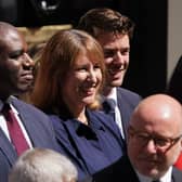 Deputy Prime Minister David Lammy and Chancellor of the Exchequer Rachel Reeves join members of outgoing Prime Minister Sir Keir Starmer’s cabinet as well as Labour colleagues waiting for his arrival in Downing Street to give a statement before handing in his resignation to King Charles III, ahead of Andy Burnham becoming new PM