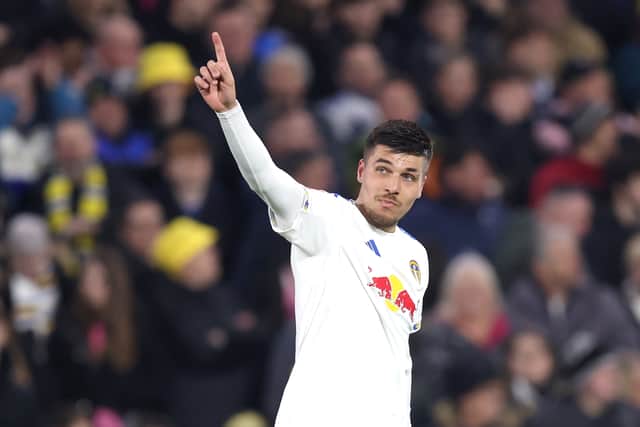 Joel Piroe scored his only goal of the 2025/26 campaign in Leeds United's 3-0 FA Cup win over Norwich City in March.