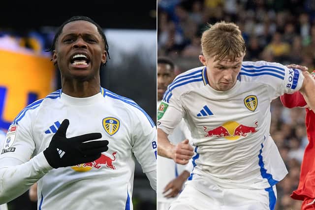 Largie Ramazani (left) and Joe Gelhardt (right) are not heading to the USA with Leeds United.