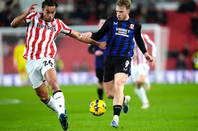 Ashley Phillips came up against Middlesbrough in the colours of Stoke City last season.