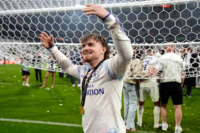 Liverpool's Harvey Elliott spent last season on loan at Aston Villa.