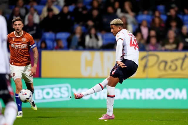 Mason Burstow scored 12 goals during his loan spell at Bolton Wanderers last season.
