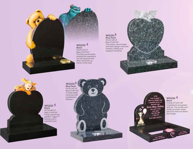 Beautifully crafted memorials for young children, designed to provide a lasting and loving tribute.