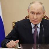 Russian President Vladimir Putin holds a security council meeting in Moscow (Alexander Kazakov/Sputnik/Kremlin Pool Photo/AP)