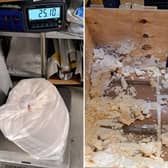 Police found five bags of ketamine hidden inside boxes filled with expanding foam