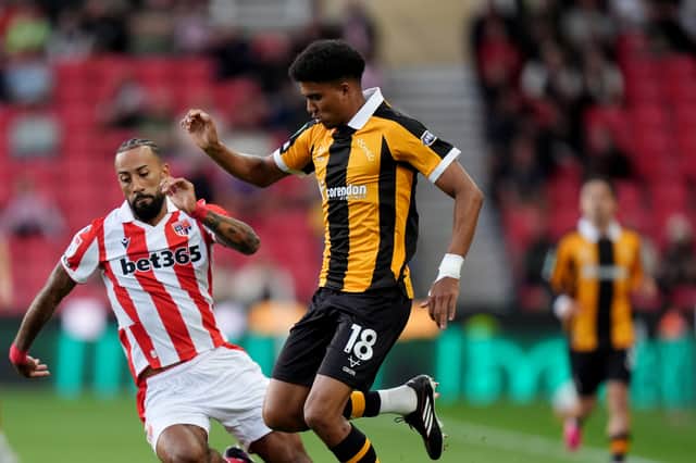Cody Drameh featured in Hull City's Carabao Cup clash with Stoke City earlier this week.