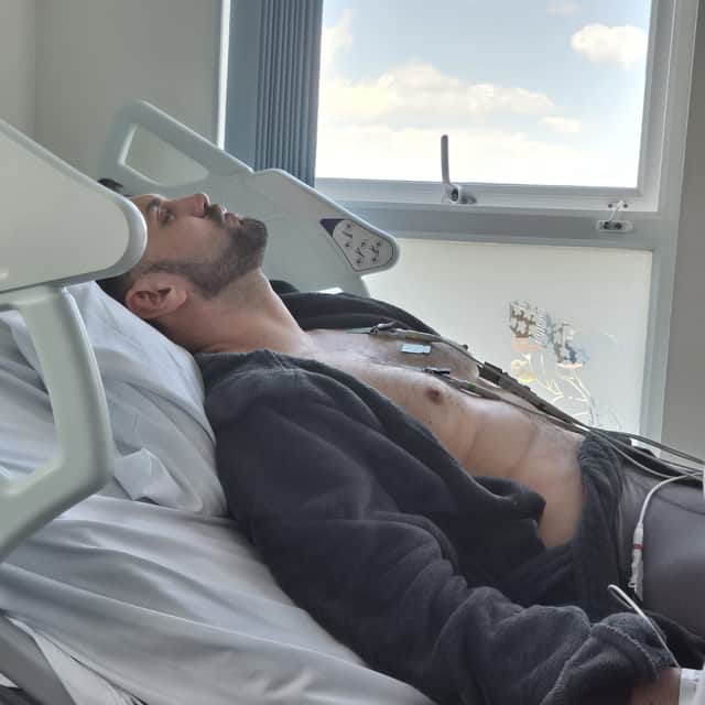 Ryan Swain in hospital