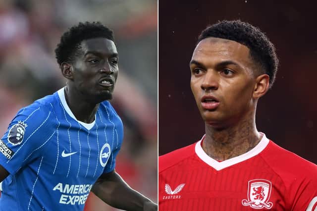Amario Cozier-Duberry (left) appears set to join Middlesbrough on loan and Morgan Whittaker (right) is seemingly on his way out of the Riverside.