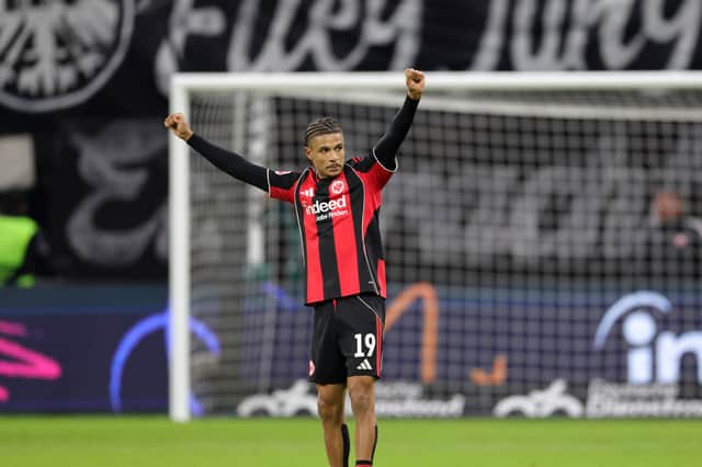 Eintracht Frankfurt's Jean-Mattéo Bahoya is a target for Leeds United.