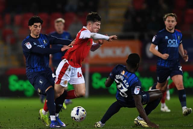 Manchester United have loaned Dan Gore to Luton Town following his spells at Rotherham United. 