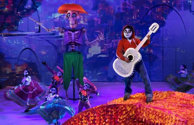 Miguel from Disney Pixar’s Coco in the magnificent Land of the Dead is one of many highlights in Disney On Ice presents Discover The Magic.