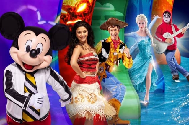 Mickey Mouse, Moana, Woody, Elsa, and Miguel are skating in for Disney On Ice presents Discover The Magic.