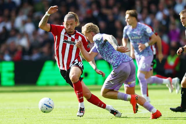 Kalvin Phillips was used as a substitute in Sheffield United’s 3-1 defeat to Norwich City at the weekend. 