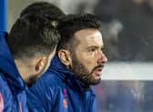 2 February 2022.....   Huddersfield Town v Derby County
Town head coach Carlos Corberan.   Picture Tony Johnson