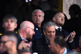 League One.
Huddersfield Town v Oxford United.
Town's owner Kevin Nagle.
Picture Jonathan Gawthorpe
1st September 2026.