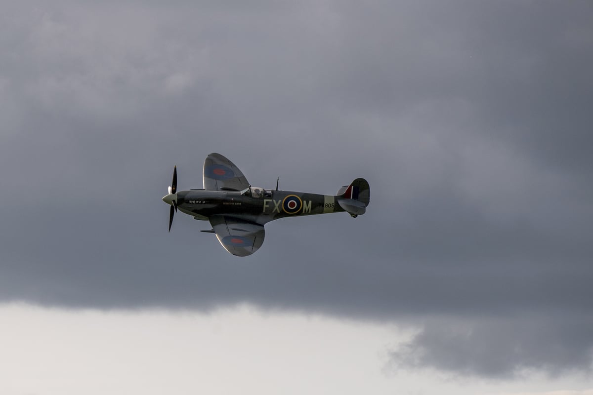 Where and when Spitfire is scheduled to fly over Yorkshire this weekend - location and time window details