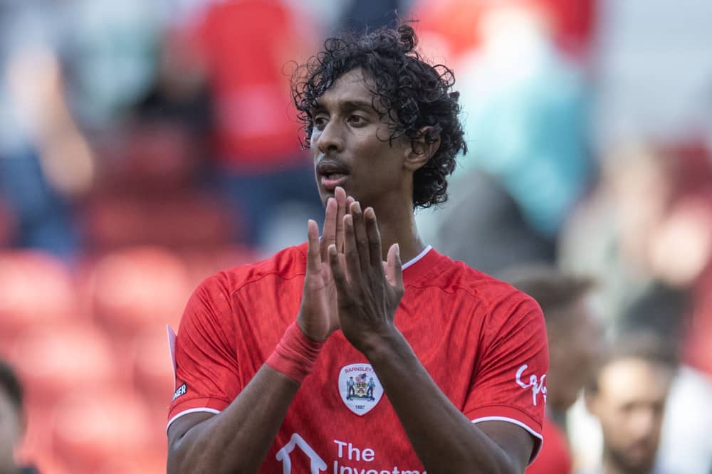 Barnsley v Leicester City EFL League One.
Tykes Vimal Yoganathan.
Photograph Tony Johnson. 19th September 2026