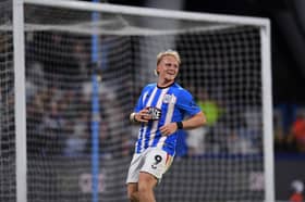 League One.
Huddersfield Town v Oxford United.
Town's Joe Taylor.
Picture Jonathan Gawthorpe
1st September 2026.