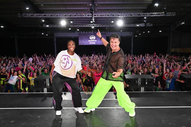 Motsi Mabuse surprised Zumba instructors at ZIN Academy in Manchester