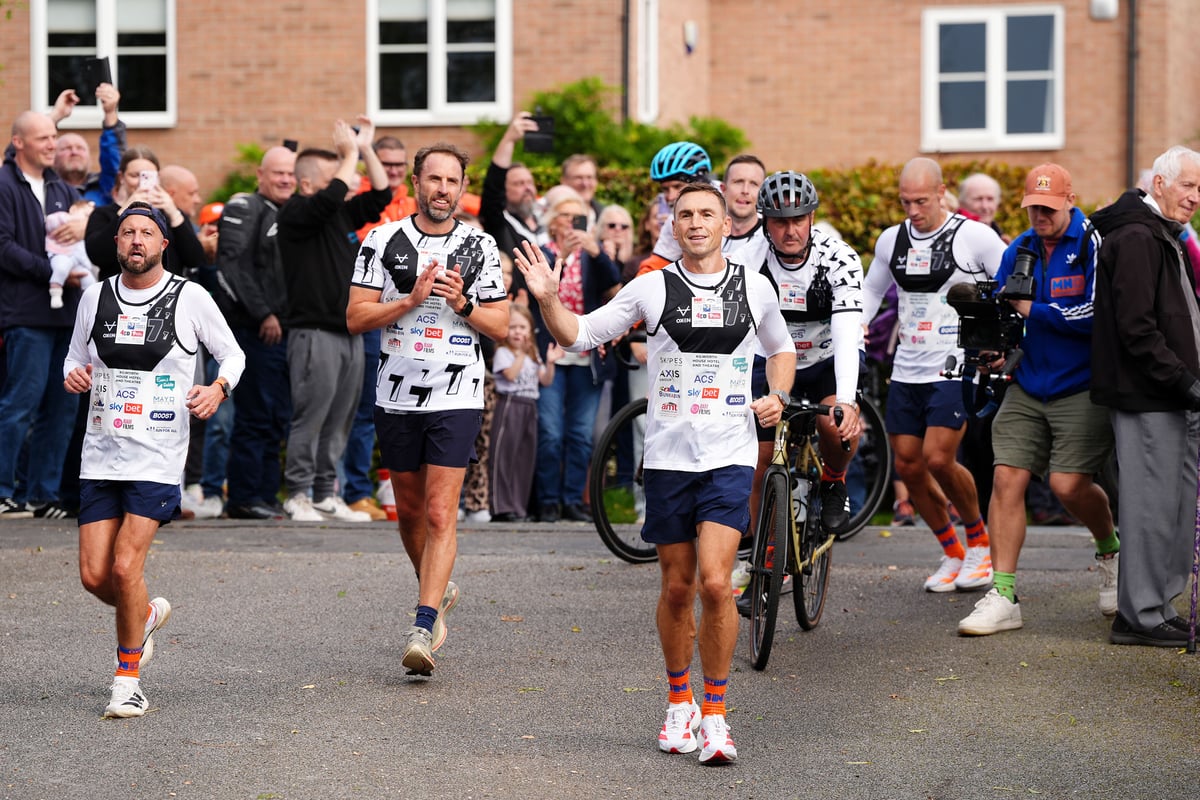 Sir Kevin Sinfield joined by Gareth Southgate for strong start to 'Grand Finale' MND challenge