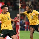 Ethan Ampadu (left) and Sorba Thomas (right) both featured in Wales' 2-0 loss to Denmark.