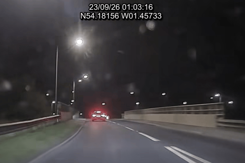 Watch: Disqualified driver hits 130mph in dramatic police pursuit before being jailed