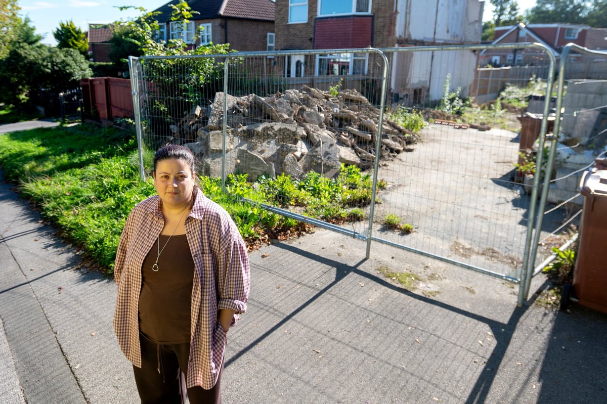 Mother’s £217k dream home ‘unsellable’ after neighbour demolishes half of semi