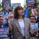 Shadow Environment Secretary Victoria Atkins speaks at the Conservative Party Conference. Credit: Getty