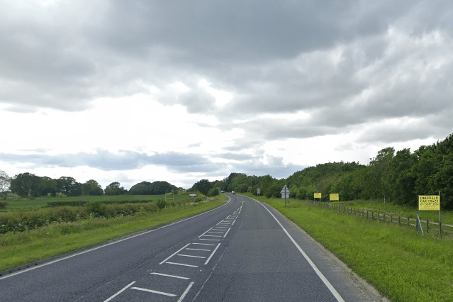 Woman dies at the scene of crash on major road near Yorkshire village