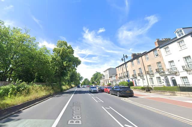 The junction of South Parade and Albion Place in Doncaster