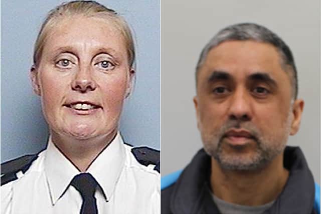 PC Sharon Beshenivsky (left) and Faisal Razzaq