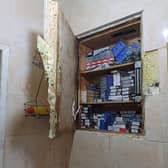 counterfeit products found in secret cupboards