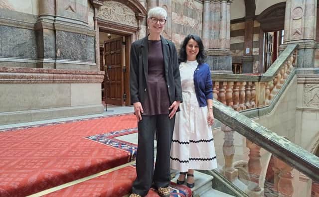 In an open letter to Councillor Belbin (left), Councillor Argenzio (right) said: "You know that the Green Councillors are not antisemitic. Conflating Zionism with Judaism is itself antisemitic."