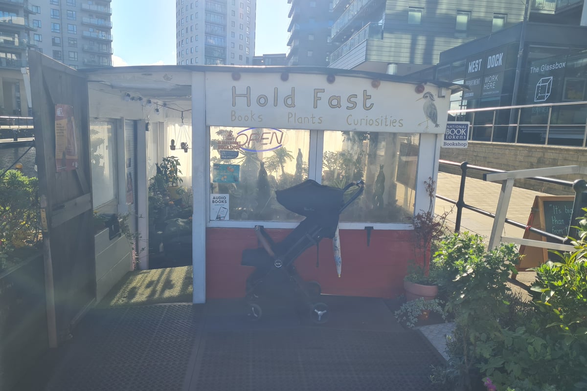 Hold Fast Bookshop: 'I visited the floating bookshop at Leeds Docks - and it's surprisingly spacious'