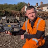 Senior technical officer Chris Hayes with drone
