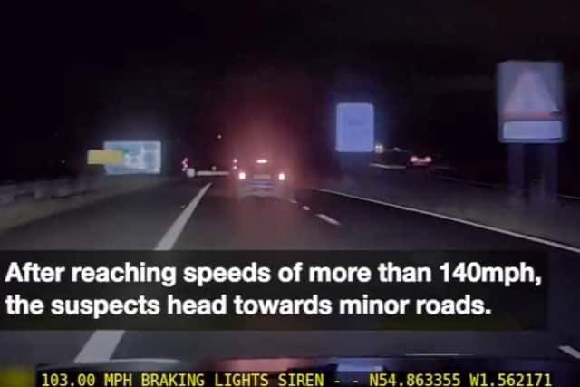 The car reached speeds of more than 140mph