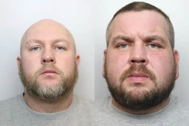 Daniel Galfsky (left) and brother Jamie have been handed a combined sentence of more than 12 years after a shooting in Barnsley
