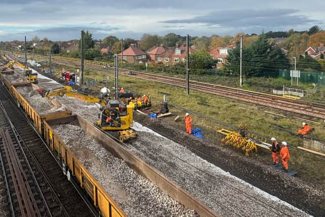 Rail passengers are being reminded of East Coast Main Line works.