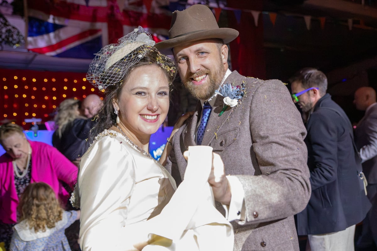 Soldier and wife who met on military penpal site win dream 1940s wedding in Yorkshire