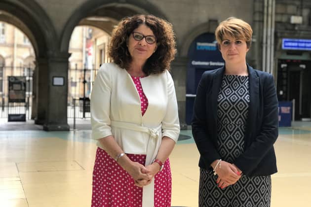 Dame Diana Johnson and Emma Hardy at Hull station. Credit: Dame Diana Johnson