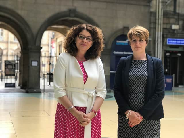 Dame Diana Johnson and Emma Hardy at Hull station. Credit: Dame Diana Johnson