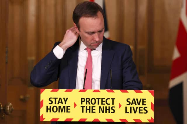 Then-health secretary Matt Hancock