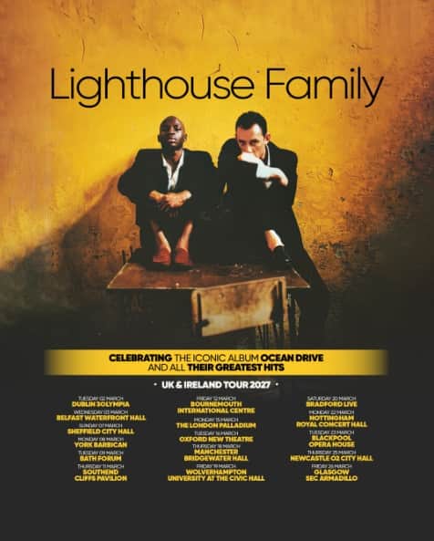 Much loved 90s soul group Lighthouse Family are touring the UK in 2027.