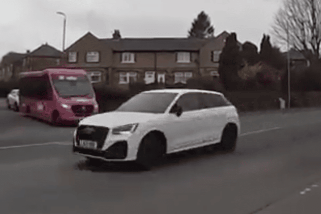Tanveer leads police on the high speed chase in a white Audi through Halifax