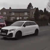 Tanveer leads police on the high speed chase in a white Audi through Halifax