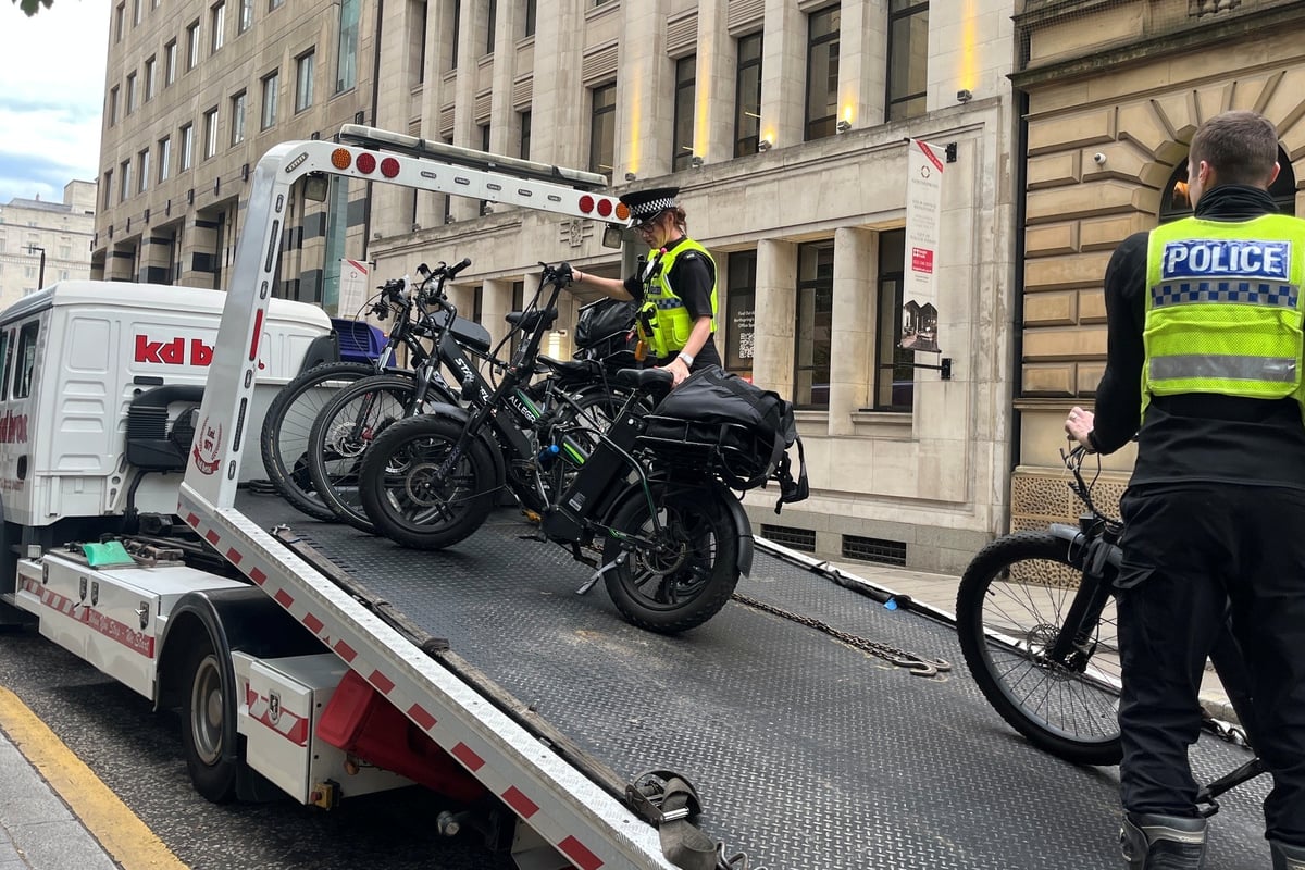 Police seize e-bikes from Leeds city centre in immigration crime crackdown